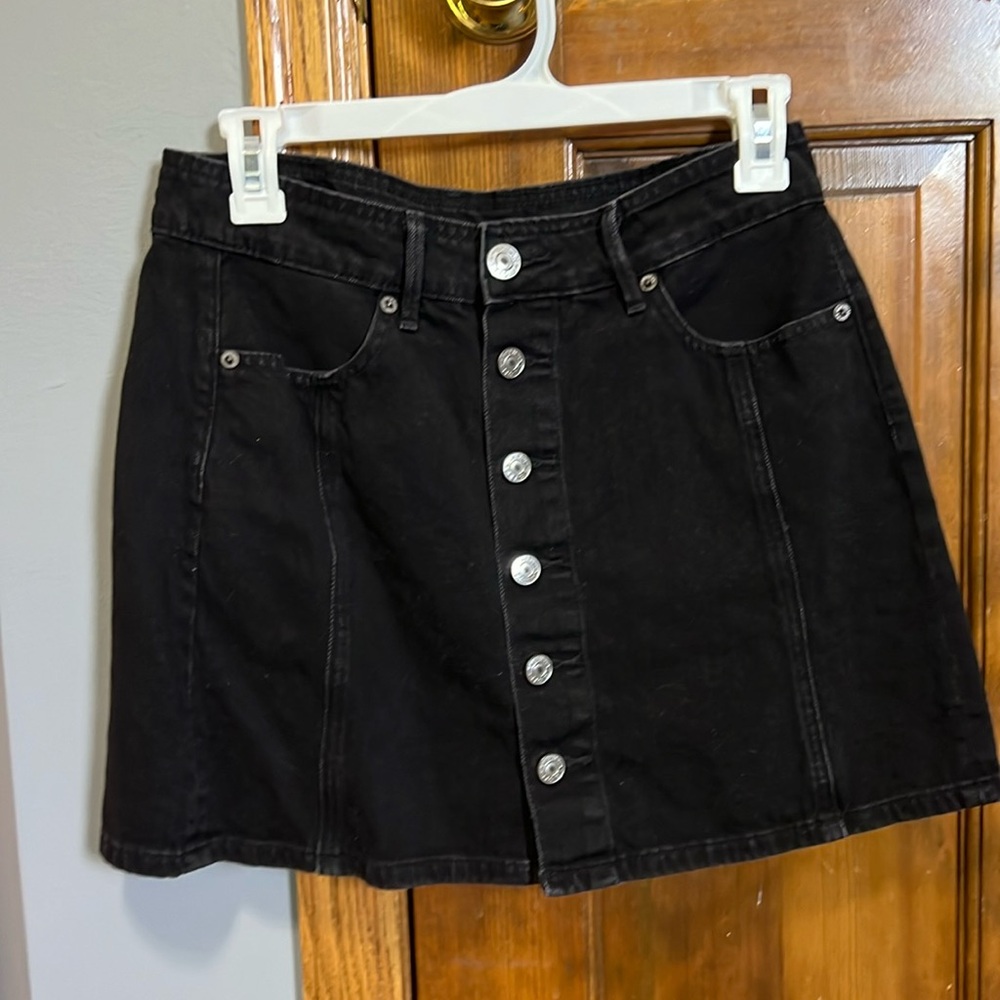 *American Eagle Black Denim Skirt